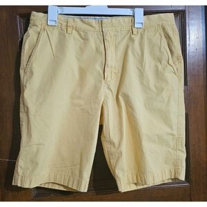J. Crew Men's Flat Front Yellow Chino Shorts